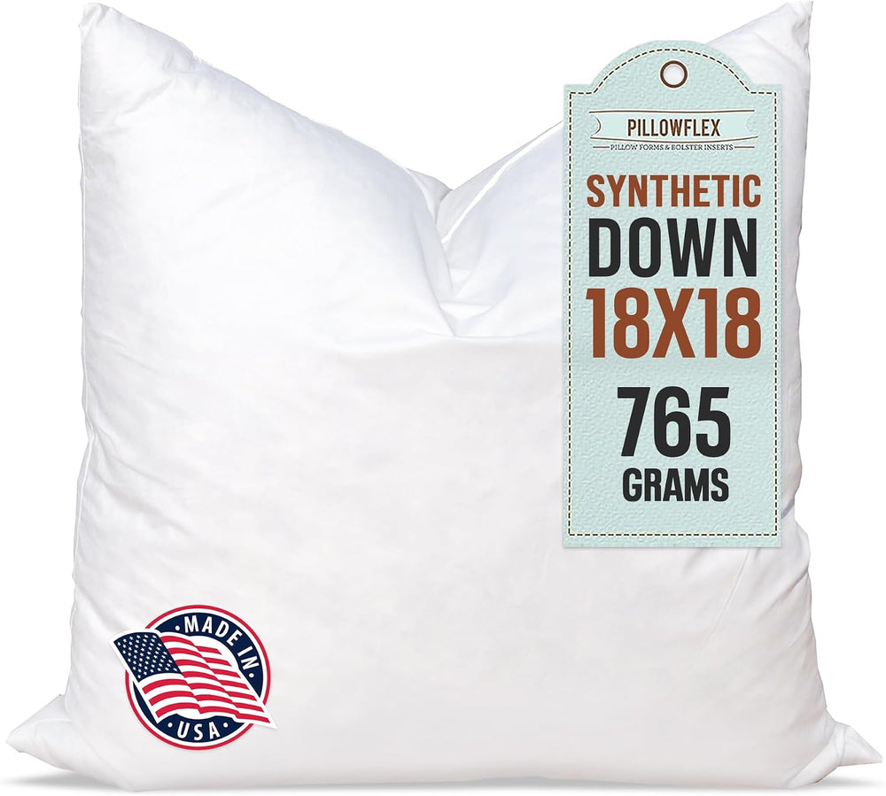 Pillowflex Synthetic Down Pillow Insert 18x18 in - Karate Chop Pillow