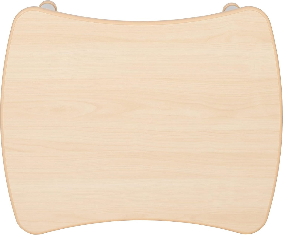 Flash Furniture Wren 21.875"W x 26.625"L Rectangular Natural Plastic Height Adjustable Activity Table