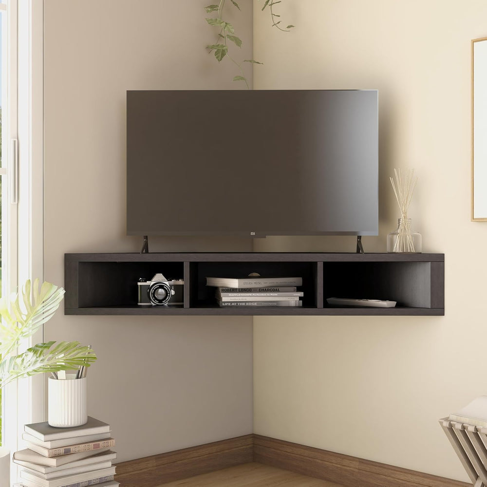 24/7 Shop at Home French 46.5 inch Modern Floating TV Stand with Storage, Flo...