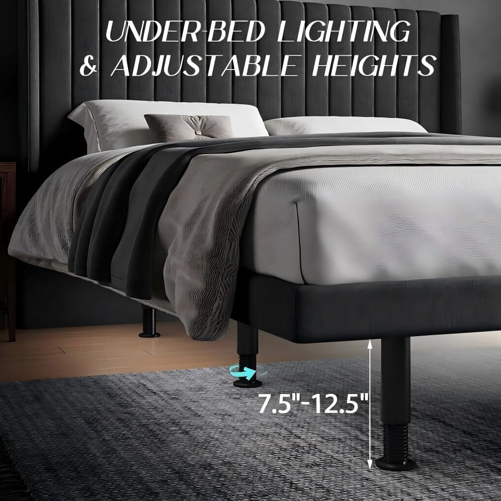 Adjustable Bed Frame Full Size with Massage -Wireless Remote Electric Power B...
