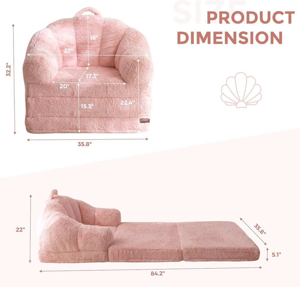 MAXYOYO Folding Sofa Bed, 2 in 1 Convertible Sofa to Lounger