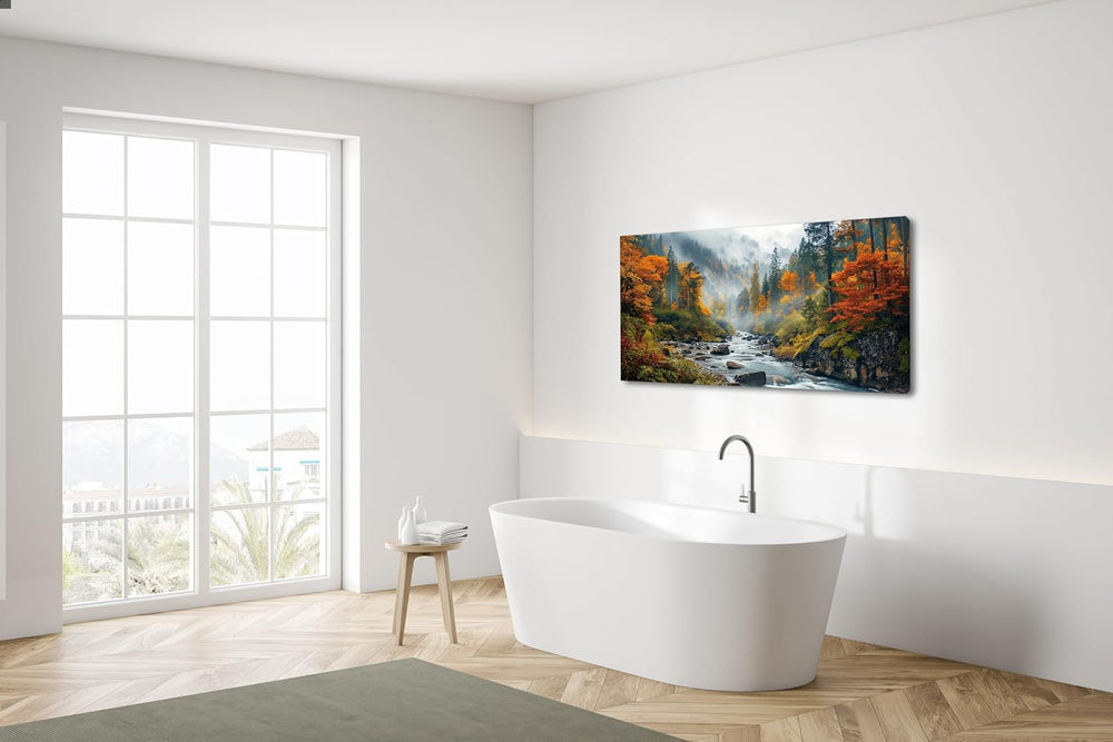 Palderwallart Beautiful Brook Mountain Landscape Wall Art for Living Room Off...