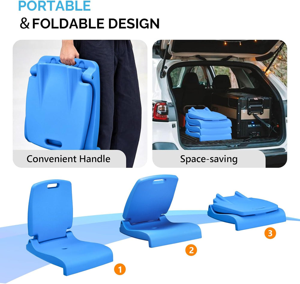 VINGLI Portable Pool Chair for Poolside, Lakeeze Swim Stool, Folding Flip Sea...