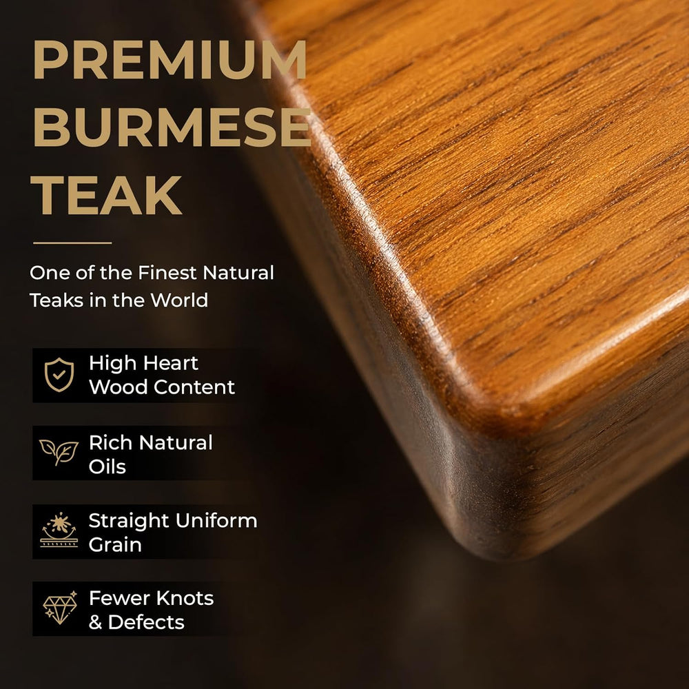 DIYHD 20" Burmese Teak Wood Wall Mounted Folding Shower Bench, Brushed