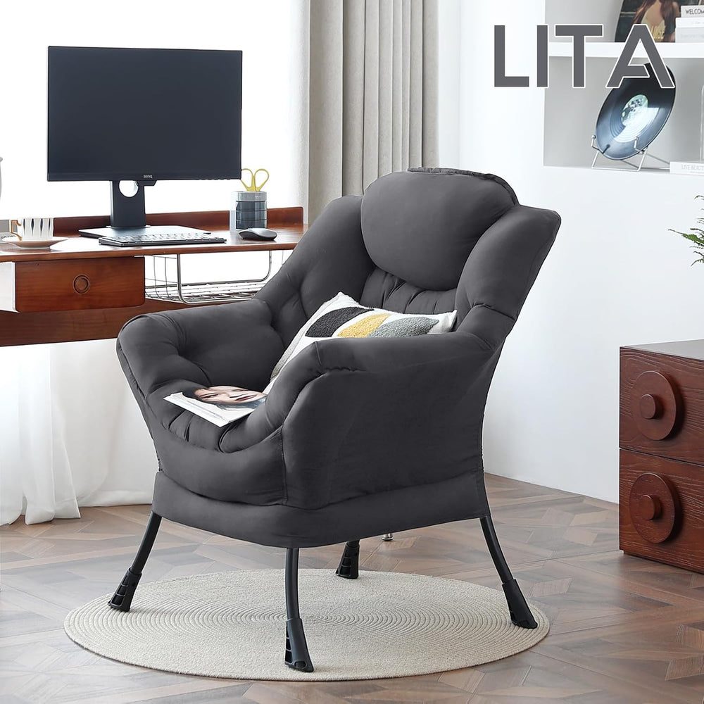 LITA Lazy Chair Comfy Accent Reading Chair