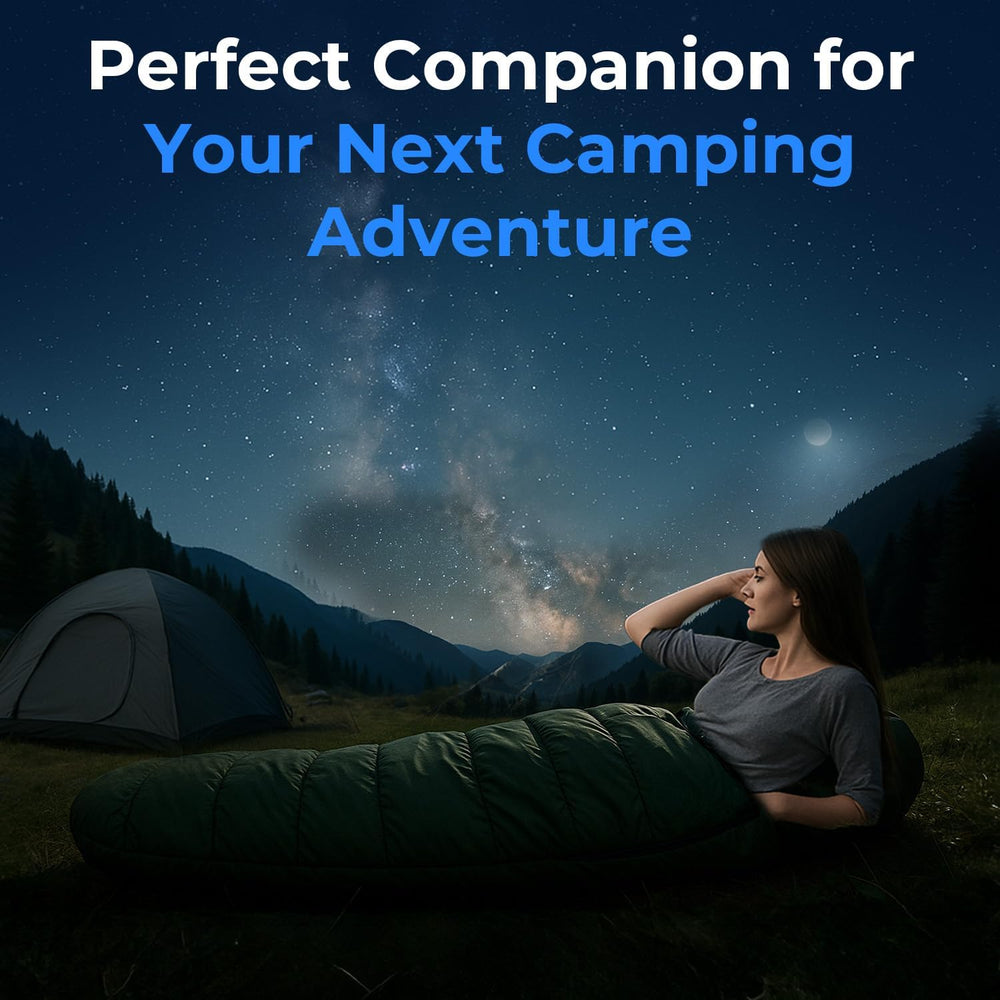 SereneLife 0 Degree Mummy Sleeping Bag – Military-Style, Lightweight & Wa...