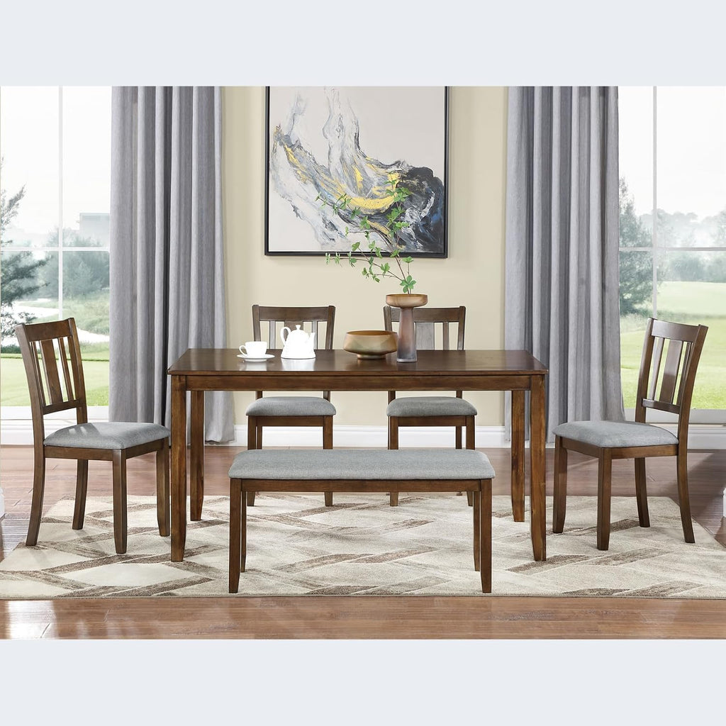 keiki 6-piece standard height dining table set with shown in use