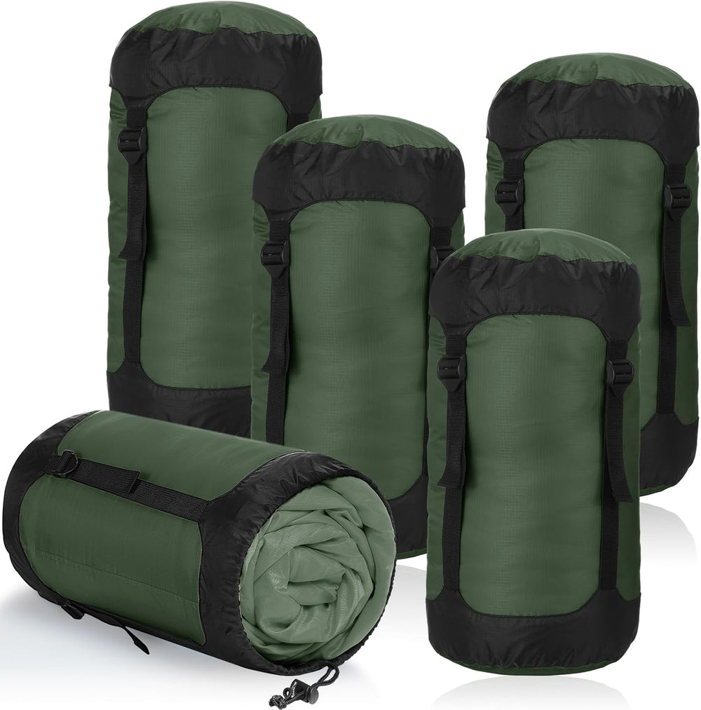 5 Pcs Compression Sacks for Backpacking 20l
