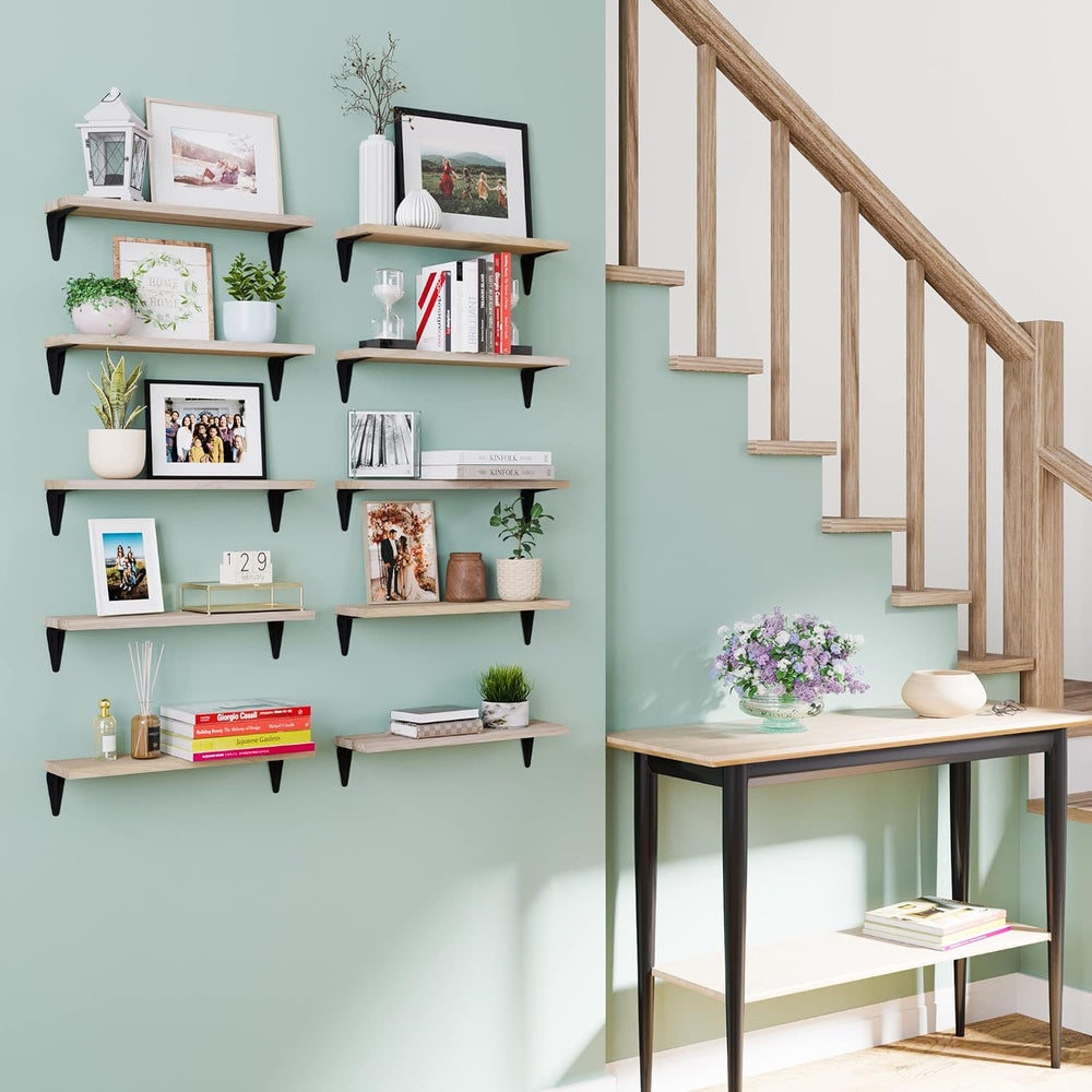 Wallniture Arras Floating Shelves for Wall Decor,17"x4.5" Bookshelf...
