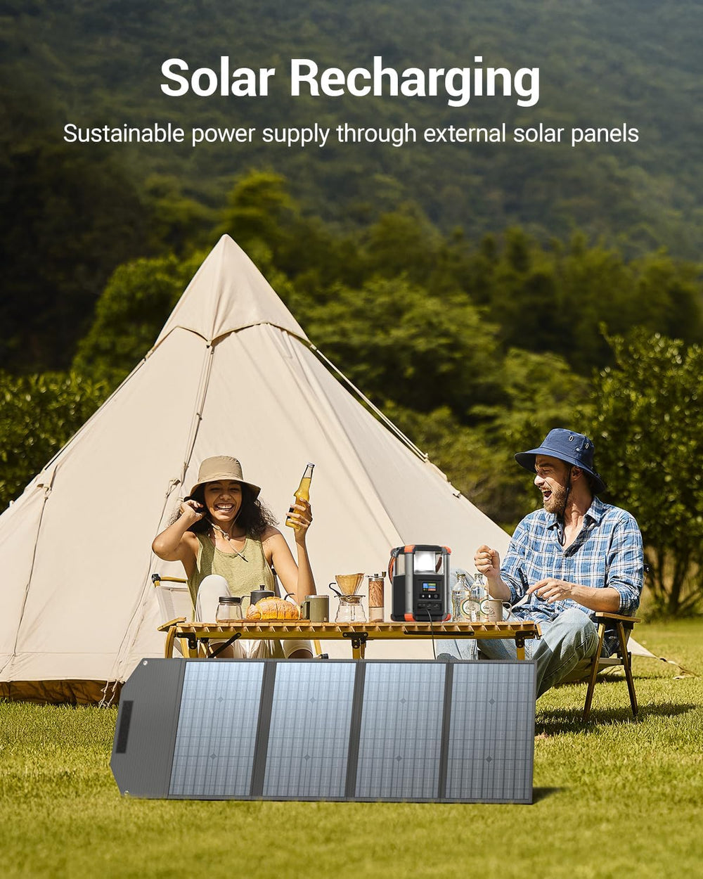 BLAVOR Power Bank Station, 236.8Wh/64,000 mAh Portable Power Station, 165W US...