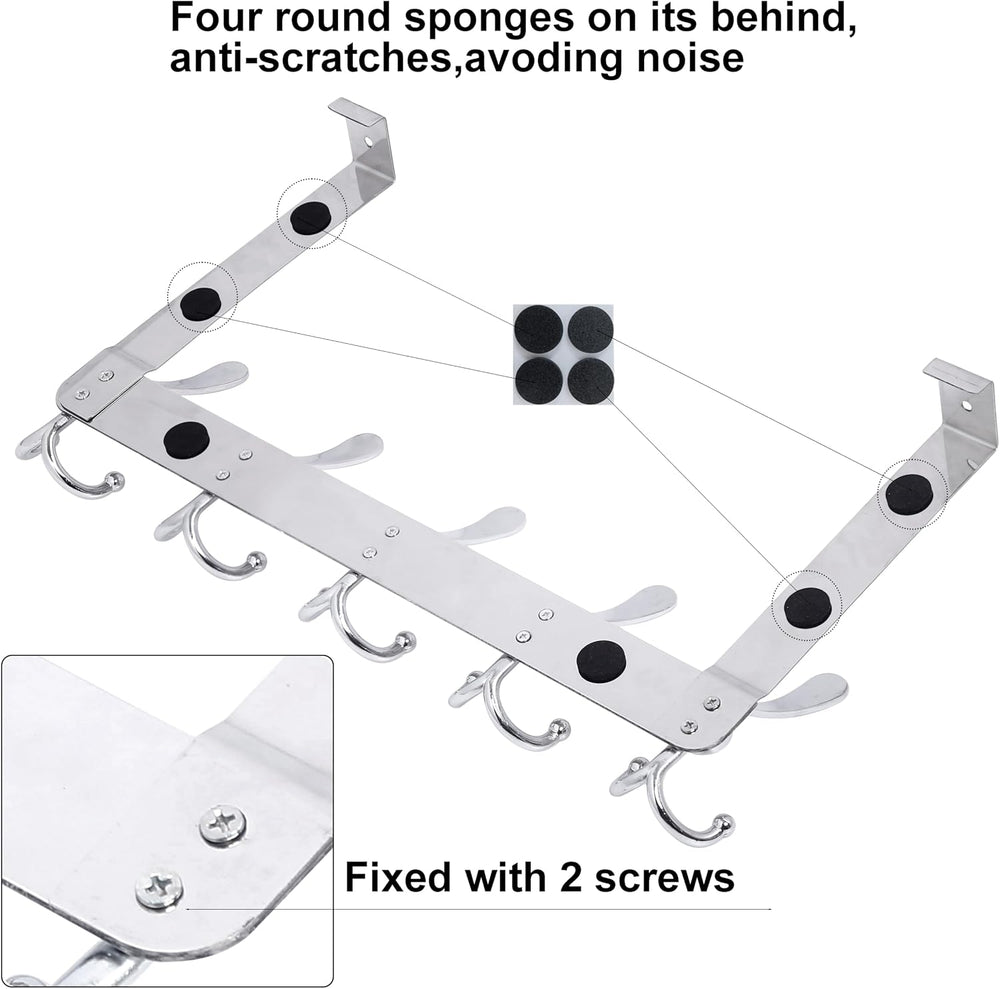 WEBI Over The Door Hooks,Triple Hooks for Hanging,Door Hanger,Over The Door T...