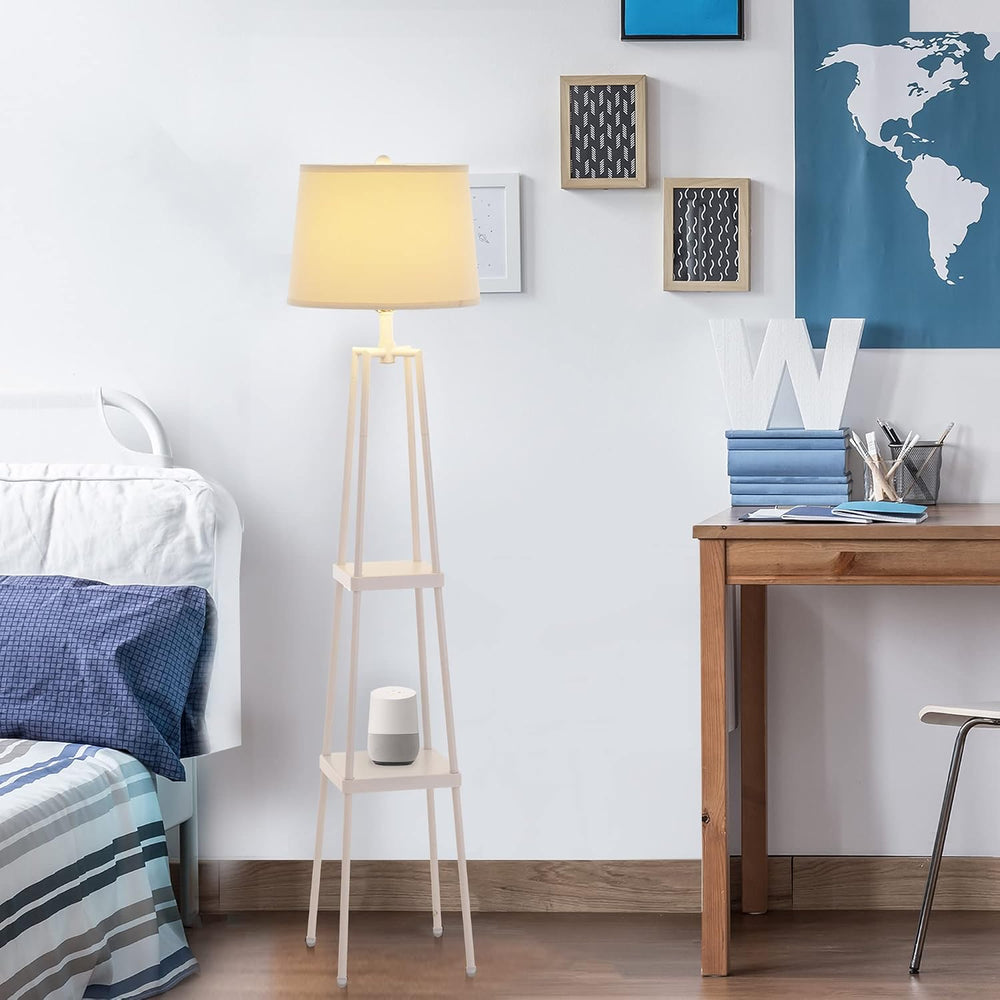 Catalina Lighting 19305-001 Modern Etagere Floor Lamp with Shelves, Standing ...