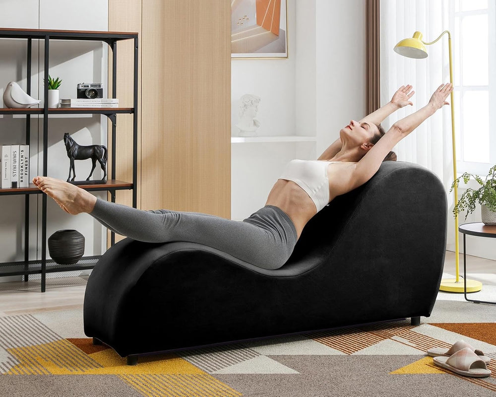 BALUS Yoga Sofa Chaise Lounge Chair for Adults Stretching Exercising, 60&quot...