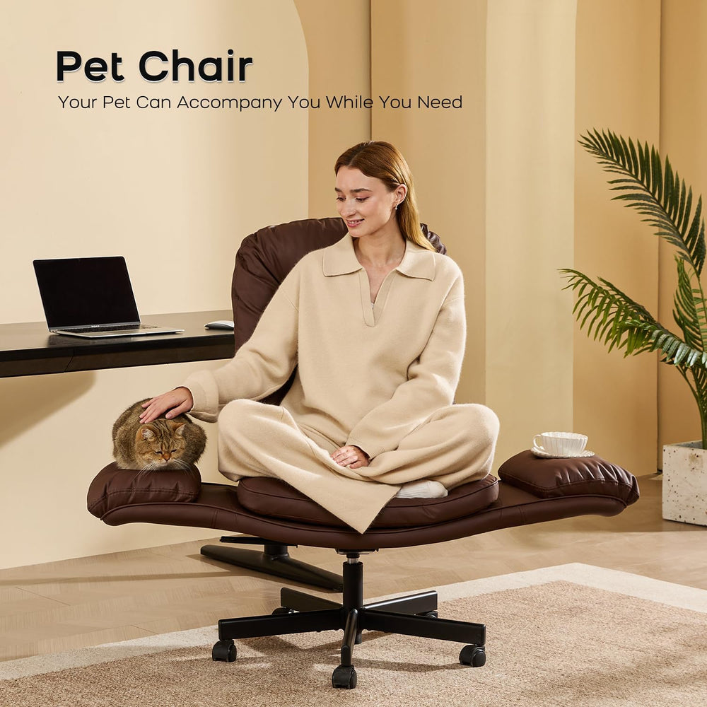 amseatec Big&Tall Office Chair,High Back Criss Cross Chair,5-Gear Armrests