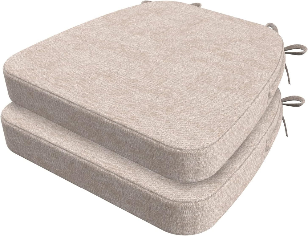 AAAAAcessories Chair Cushions for Dining Chairs, 17 x 16 x 2 in, Set of 2