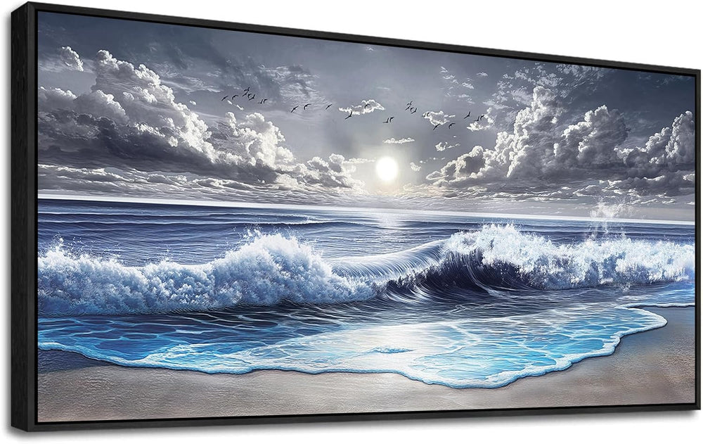 MHARTK66 Beach Large Canavs Wall Art-Wall Art For Living Room-Ocean Landscape...