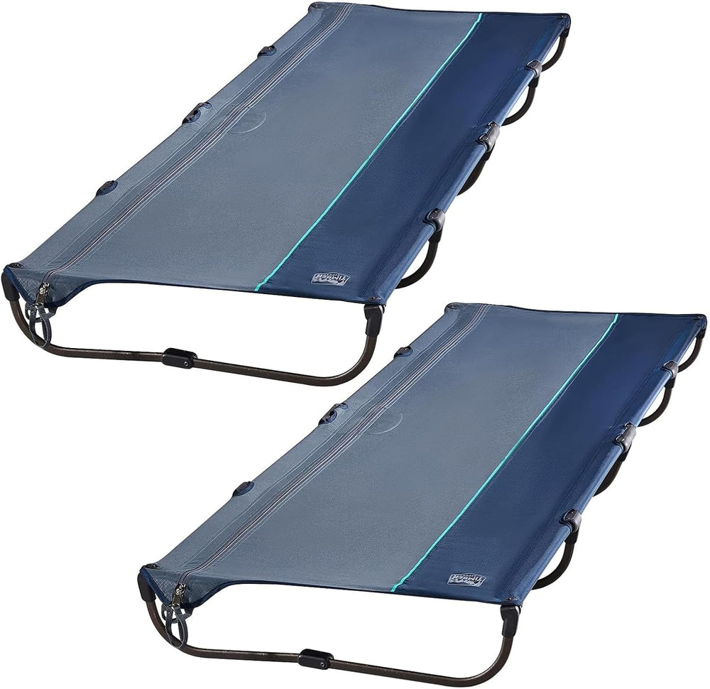 TIMBER RIDGE 20-Second Quick Set-Up Camping Cot, Lightweight Aluminum Folding...