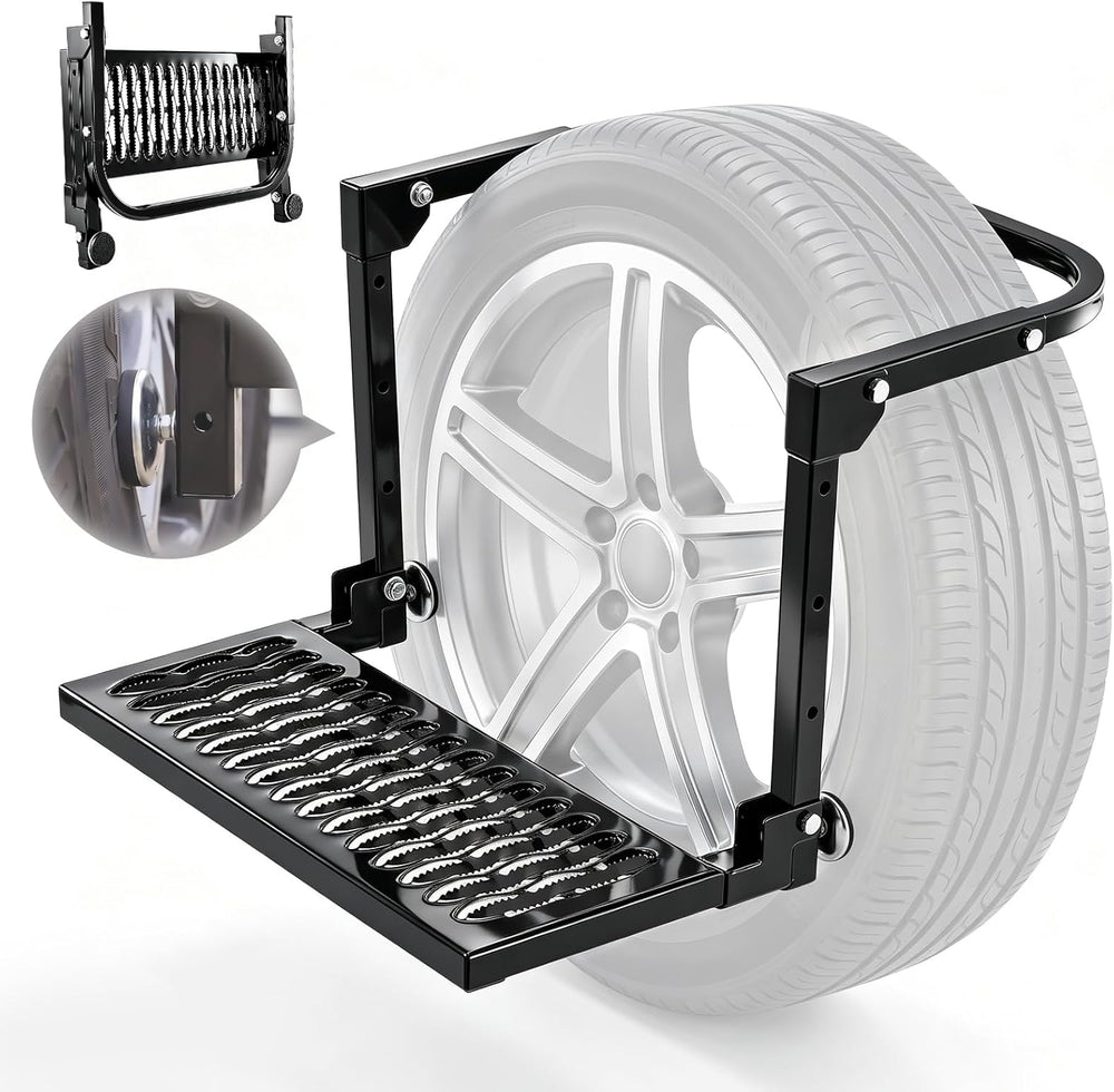 Sakerplus Upgrated Heavy Duty Folding Tire Step