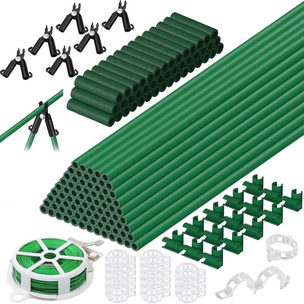 188pcs Garden Stakes,80 Pack Thicken Fiberglass Tomato Stakes