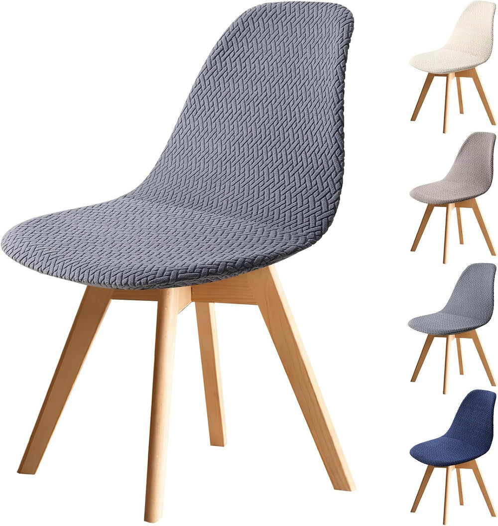 Fuloon Mid Century Modern Dining Chair Covers, Stretchable Armless Shell Slip...