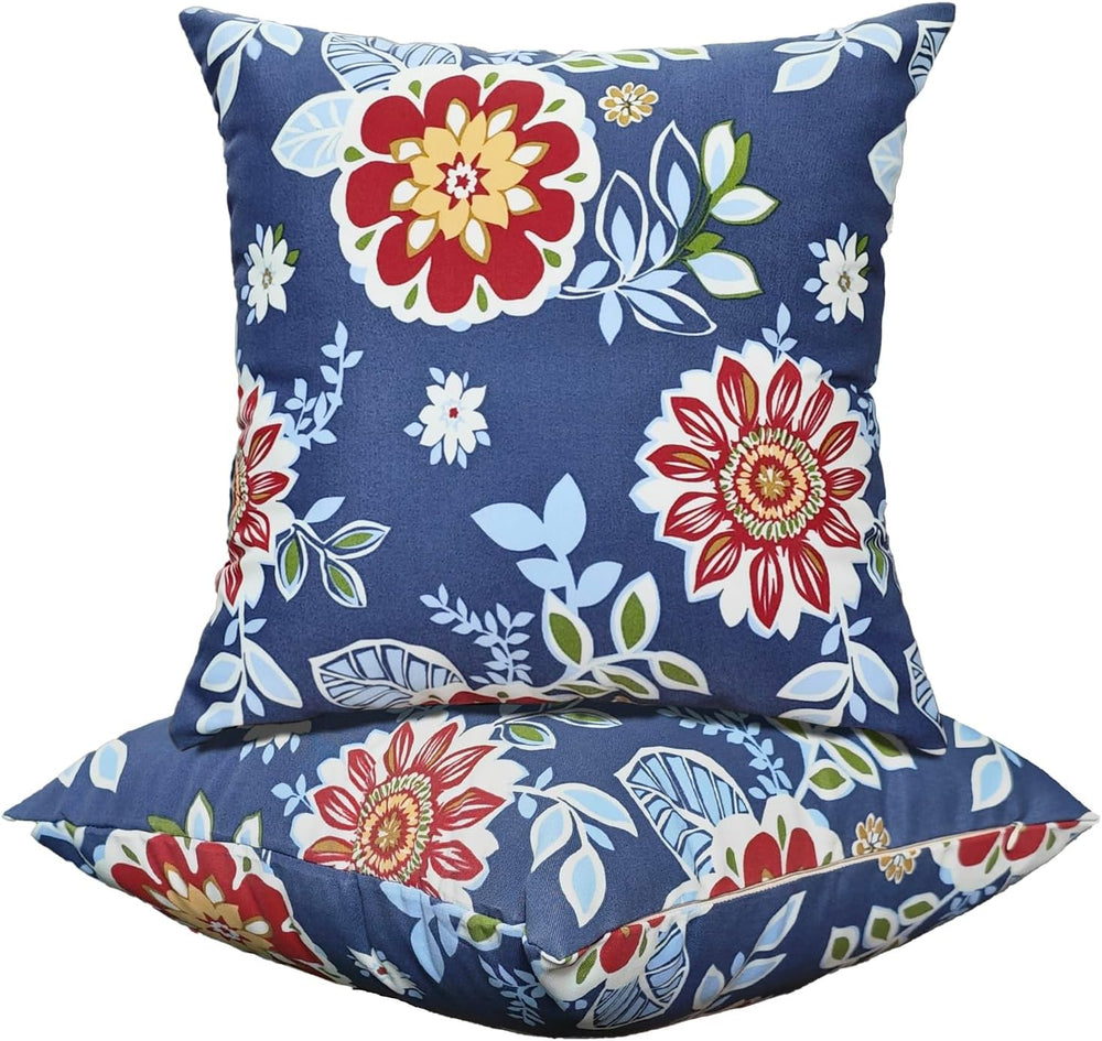 Outdoor Throw Pillows - Decorative Pillows with Insert Included Set of 2 Outd...