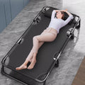 Chaise Lounge Chair | Outdoor Tanning Chair with Pillow[4 Positions] | Heavy Duty Portable Lounge Chairs | Patio Chaise Lounger Camping Cot for Outdoor Sunbathing Patio Pool Lawn Deck Poolside Black