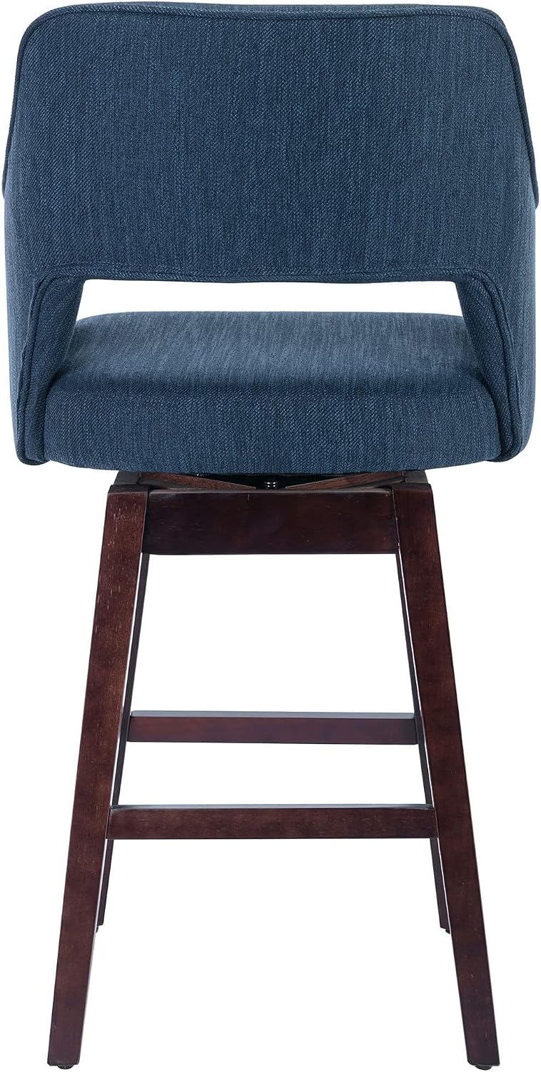Farmhouse Bar Stools Set of 4, 27" Counter Height Barstools 360°Swivel B...