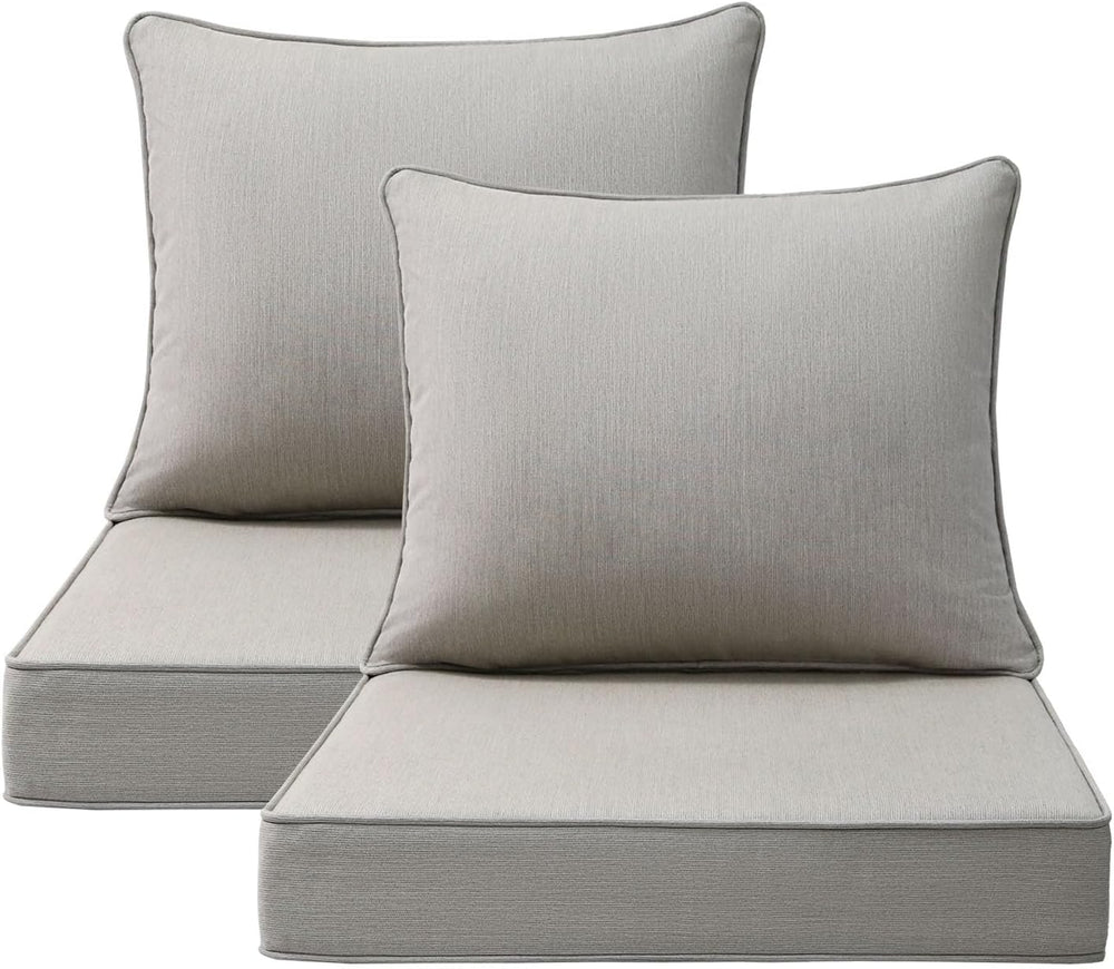 Unimatta Sunbrella Outdoor Chair Cushions Set, 22" x 22", Set of 2,...