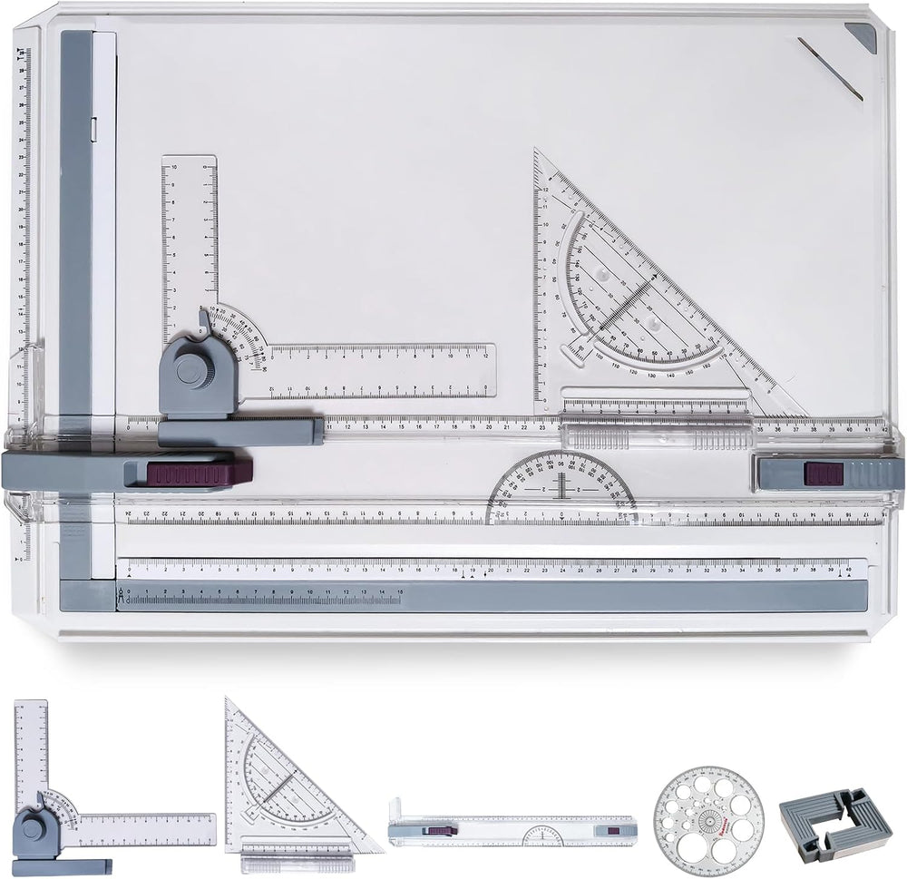 A3 Drawing Board Drafting Table Multifunctional Drawing Board Table with Clea...