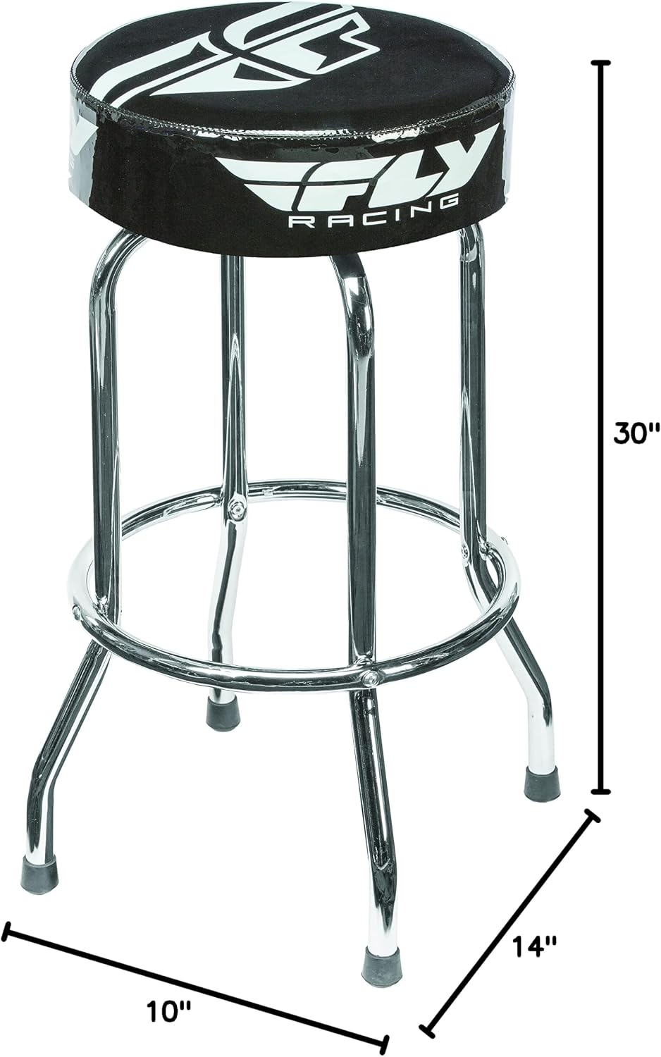 Fly Racing Bar Stool Black 369-9999