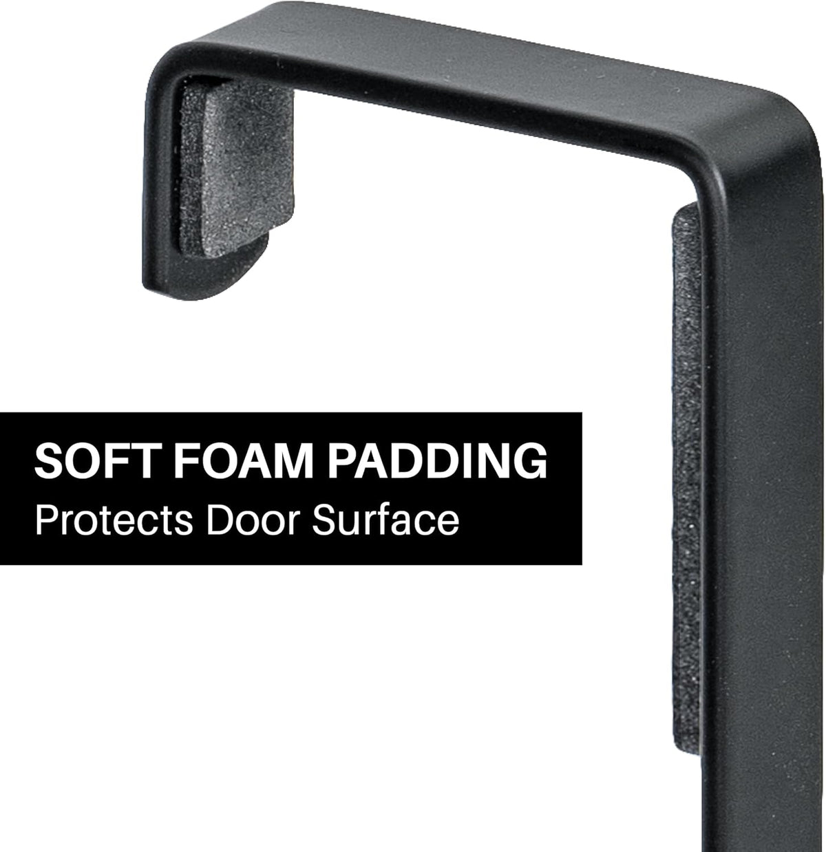 LYNK Professional® Home™ Over the Door Hooks - 14 Hook – Over the Door Coat Rack - Over the Door Hanger - Hanging Towels or Clothes - Bathroom, Bedroom, Laundry Room - Lifetime Ltd. Warranty, Black