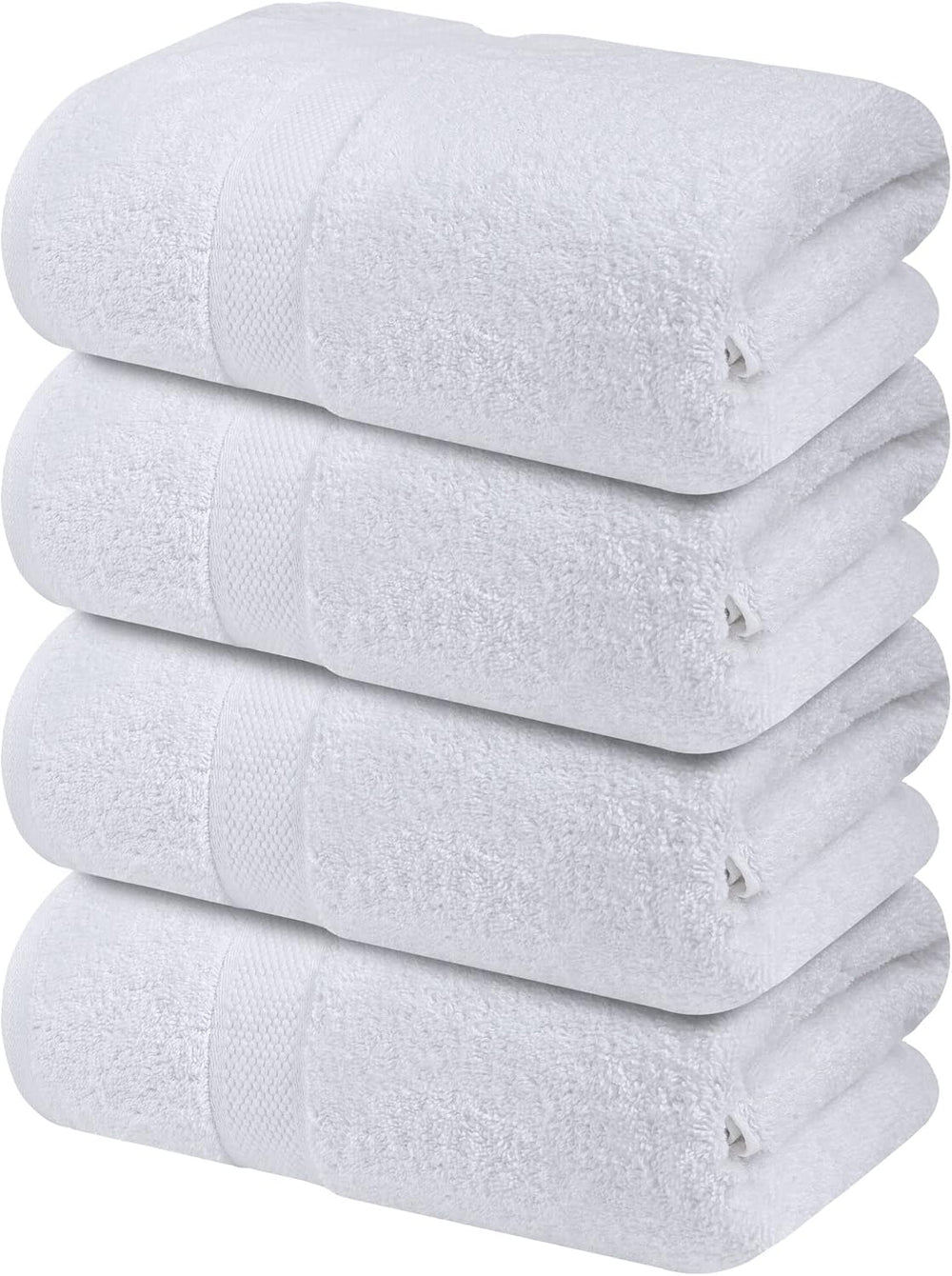 Infinitee Xclusives 100% Ring-Spun Cotton Bath Towels for Bathroom - Pack 4