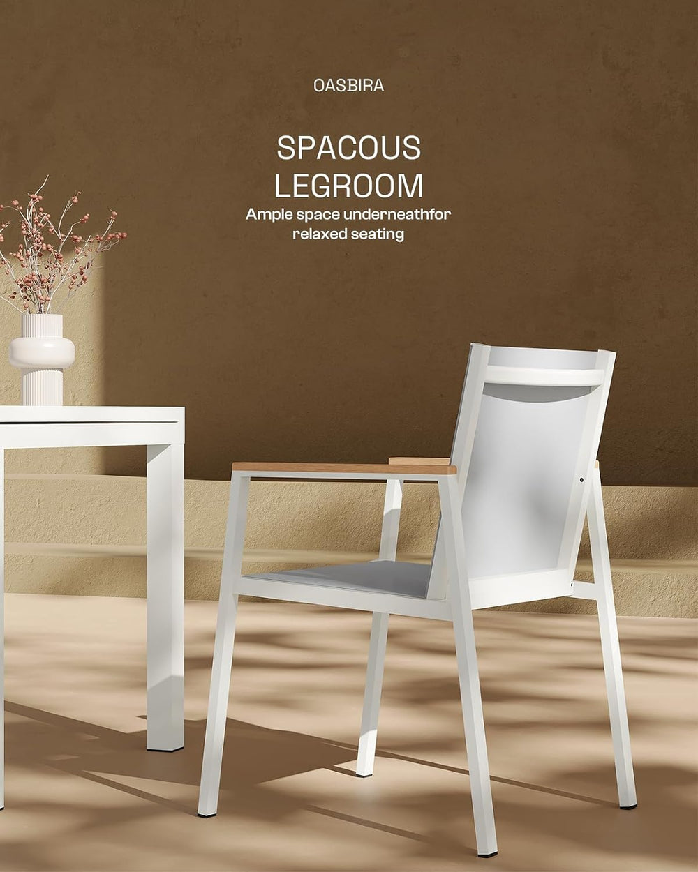 Outdoor Aluminum Patio Dining Table Set for 6 Person, Expandable Outdoor Tabl...