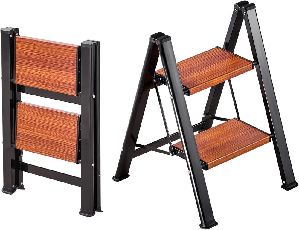 VEVOR 2 Step Ladder, Folding Step Stool with Wide Anti-Slip Pedal and Comfort...