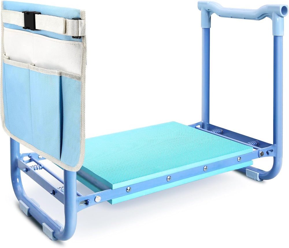 Garden Kneeler and Seat Heavy Duty, Foldable Gardening Stool Bench