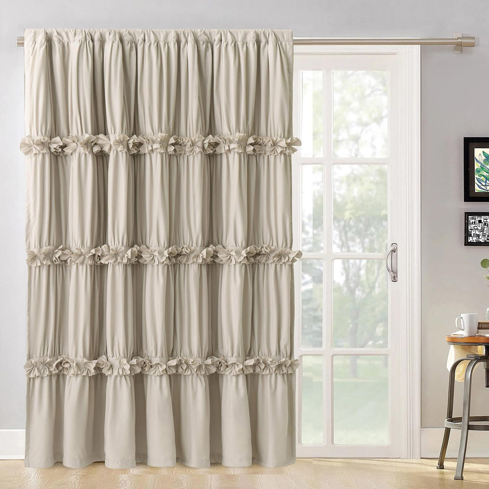 Homechoice Decor Boho Room Divider Curtains Single Panel, 100" W x 84&qu...