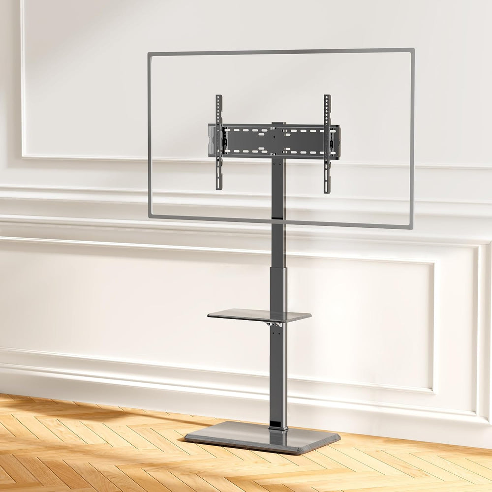 Floor TV Stand with Removable Media Shelf for 32-75 Inch TVs up to 110 lbs