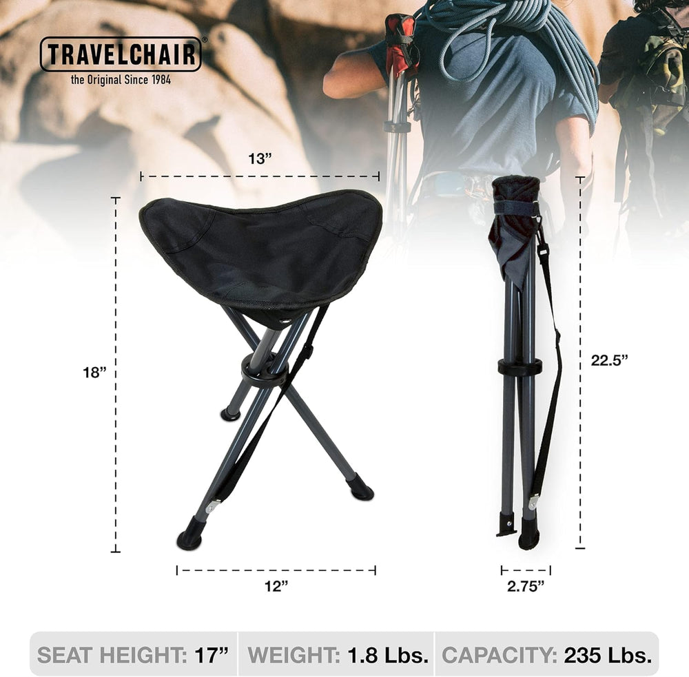Travel Chair Slacker Tripod Chair for Camping, Lightweight Chair, Adjustable ...