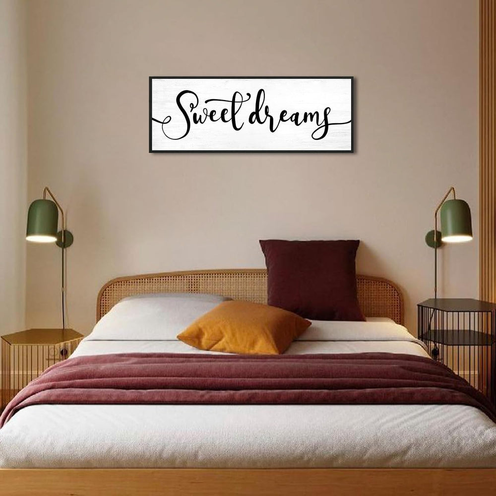 YPY Sweet Dreams Wall Decor Above Bed 32''×12''