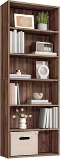 VASAGLE 6-Tier Bookshelf, Storage Organizer, 23.6 x 9.4 x 63.2 Inches