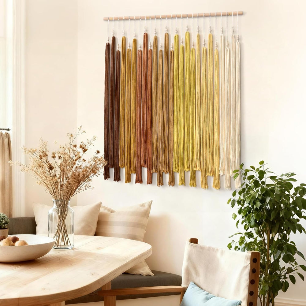 Macrame Wall Hanging Large Boho Home Decor Aesthetic Modern Chic Wall Art