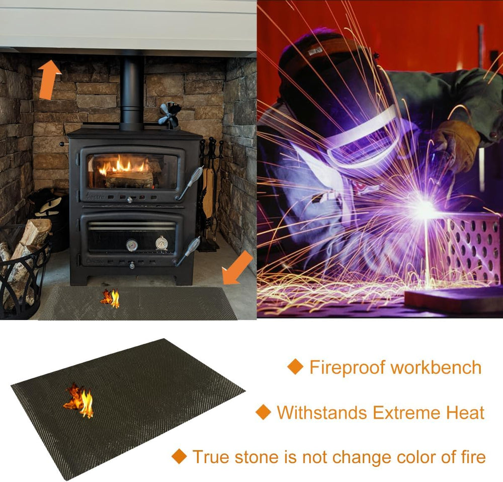 Titanium Thermal Barrier Adhesive Backed Heat Blanket Heat Shield Mat 12'...