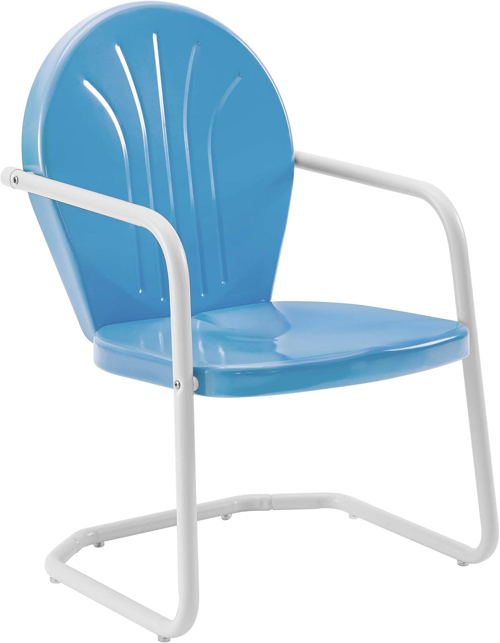 Crosley Furniture Griffith Outdoor Chair, Retro Metal Patio Chairs for Dining...