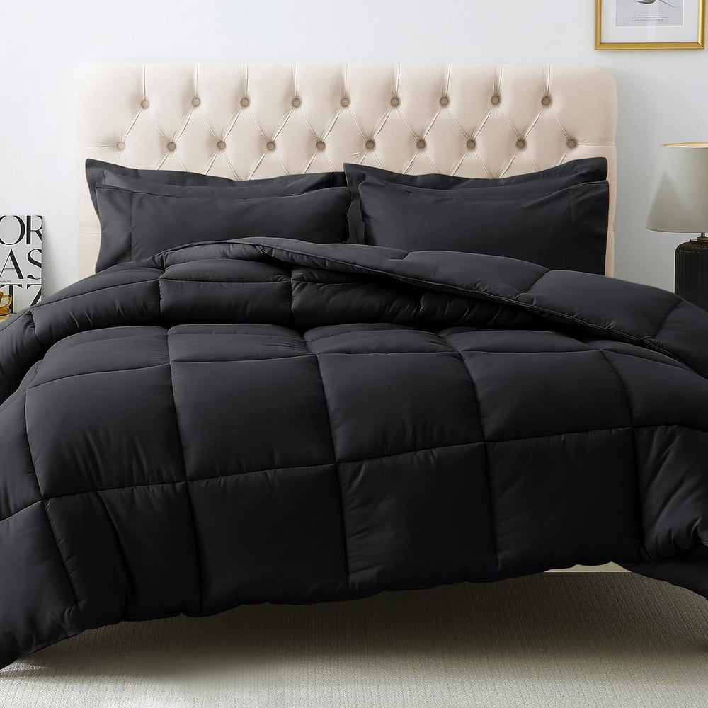JOLLYVOGUE Full Comforter Set, Ultra-Soft Bed in a Bag Full Size 7 Pieces, Oe...