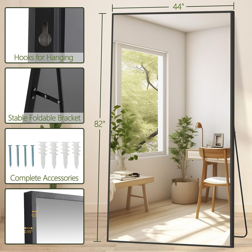 MELOMOIR 82"x44" Oversized Mirror Full Length, Floor Mirror for Gym...