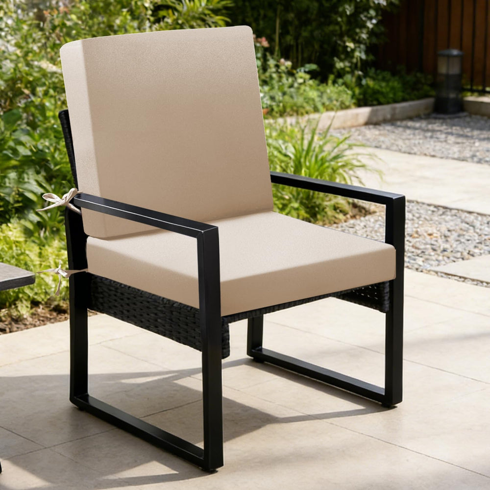 Outdoor Chair Cushions Set of 2, 19x19x3 Inch Waterproof & Fade Resistant...