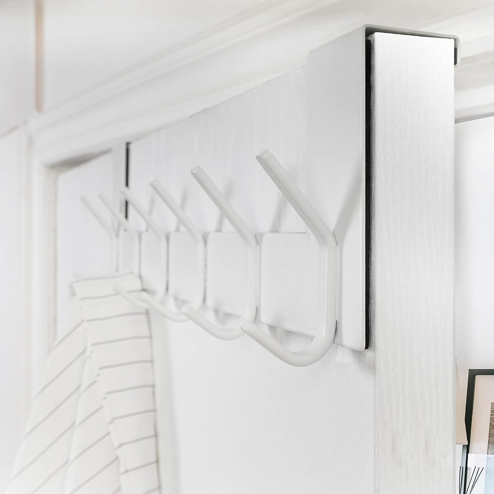 WEBI Over The Door Hook White,Over The Door Towel Rack,Door Hanger,Door Coat ...