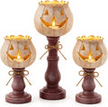 3PCS Pumpkin Tealight Candle Holder Set, Fall Decor, Halloween Party