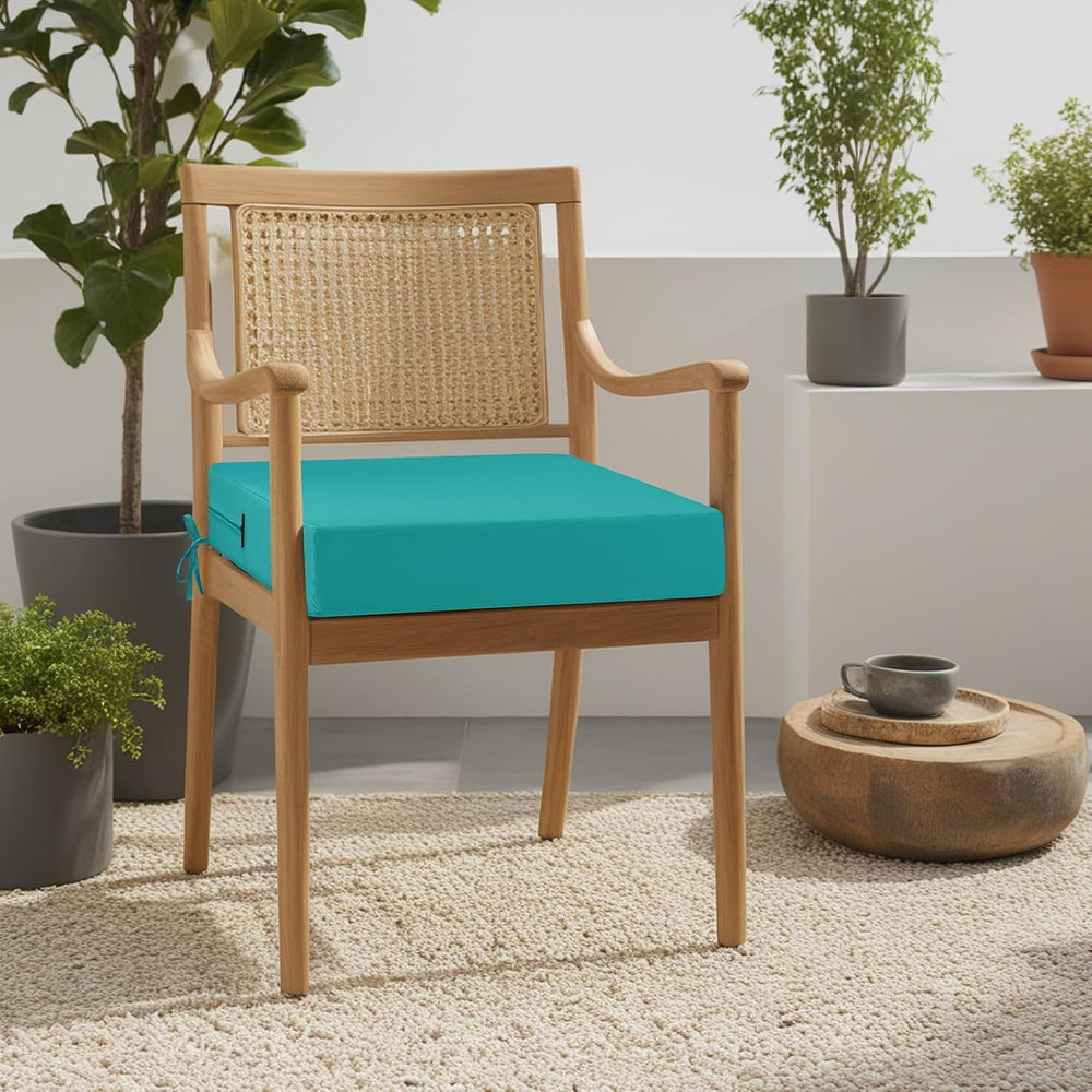 idee-home Outdoor Chair Cushions Set of 2, Waterproof Outdoor Seat Cushions