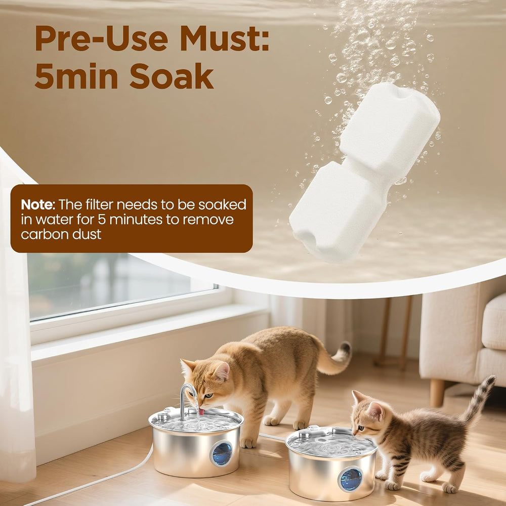 Pet Water Fountain Filter: 24 Per Fountain Filter Replacement